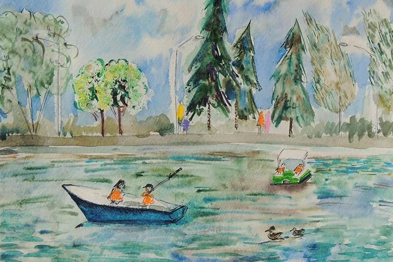 Пленэры в детском парке имени Н. Н. Прямикова